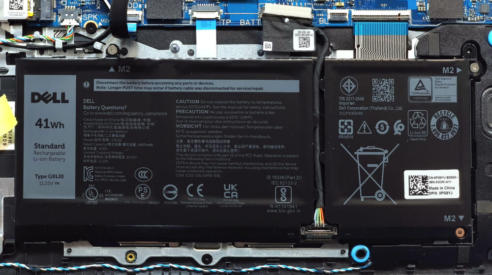 Bateria interna do Dell Vostro 3520